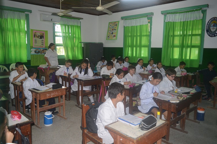 Hoy retomaron las clases en el establecimiento educativo. 