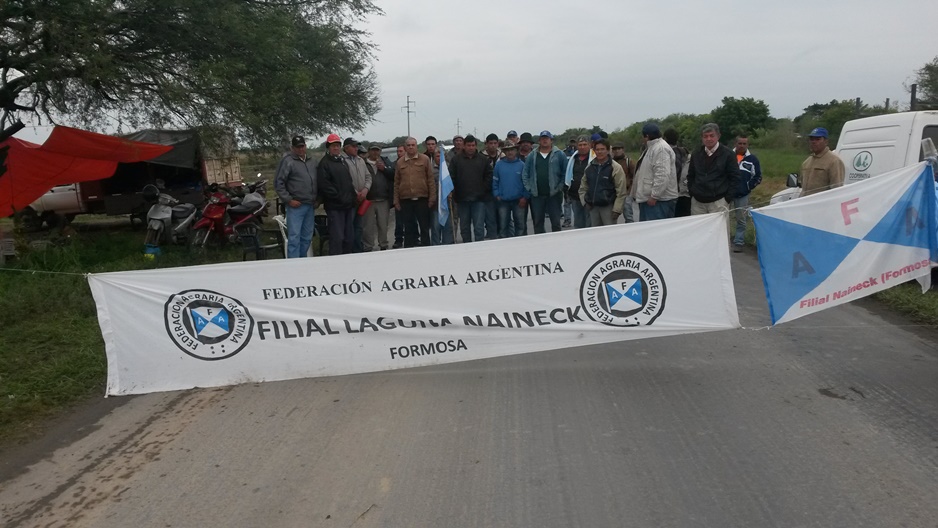 La imagen del pasado corte se repite en la Ruta 86, altura Palma Sola. 