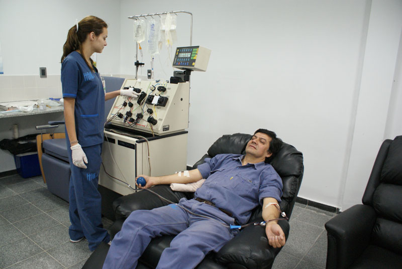Donación de sangre.