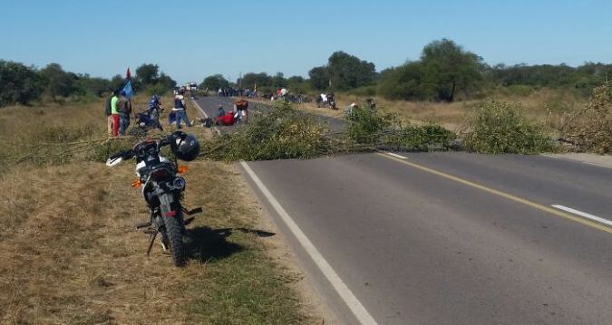 Corte en la Ruta 81.