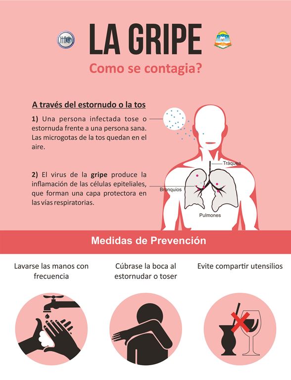 Recomendaciones para prevenir la gripe. 