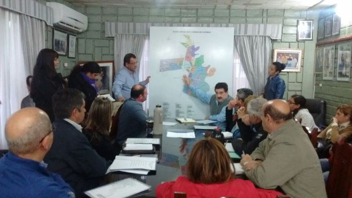 Reunión en la Municipalidad de Clorinda.