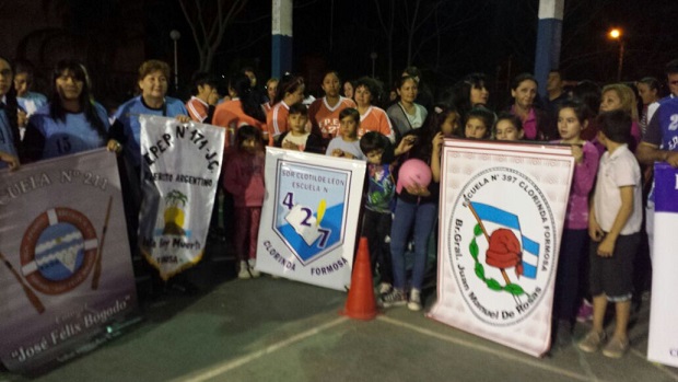 Multitudinaria participación de la comunidad.