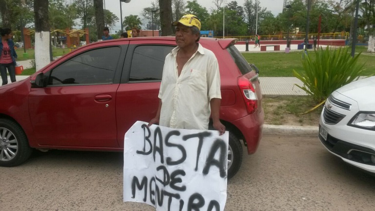 Un cartel que refleja el reclamo. 