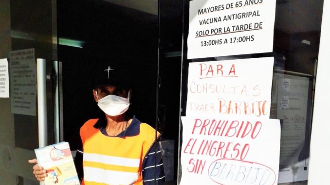 barbijos en el hospital