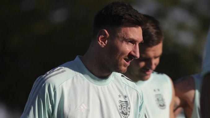 messi arg entrenamiento