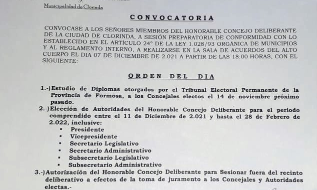 convocatoria