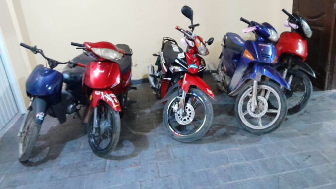 Sacaron de circulación a motociclistas por realizar maniobras peligrosas en Clorinda