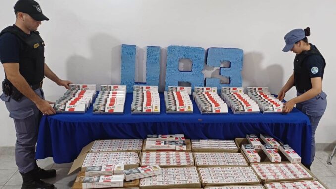 La Policia secuestro cigarrillos valuados en mas de 13 millones de pesos (1)